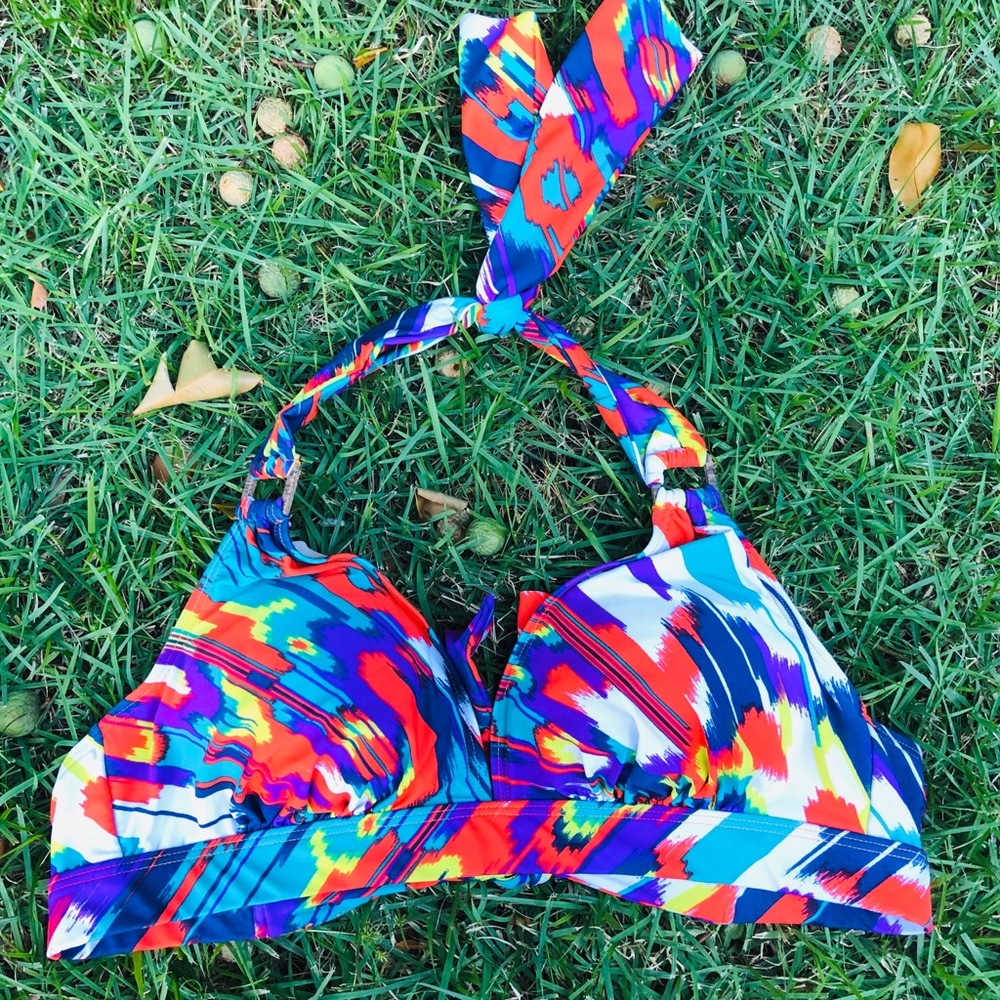 Colorful swim top